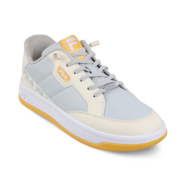 Men Cream-Gry-Yellow Sports Sneakers - Image 2