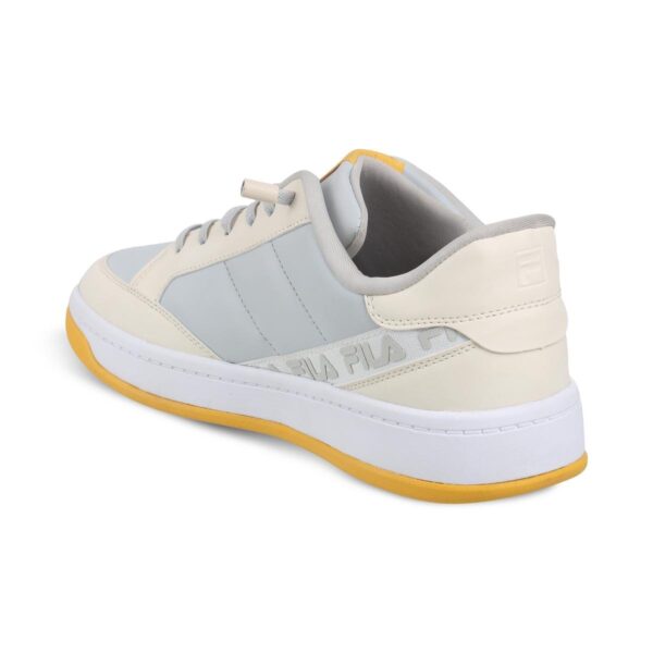 Men Cream-Gry-Yellow Sports Sneakers - Image 3