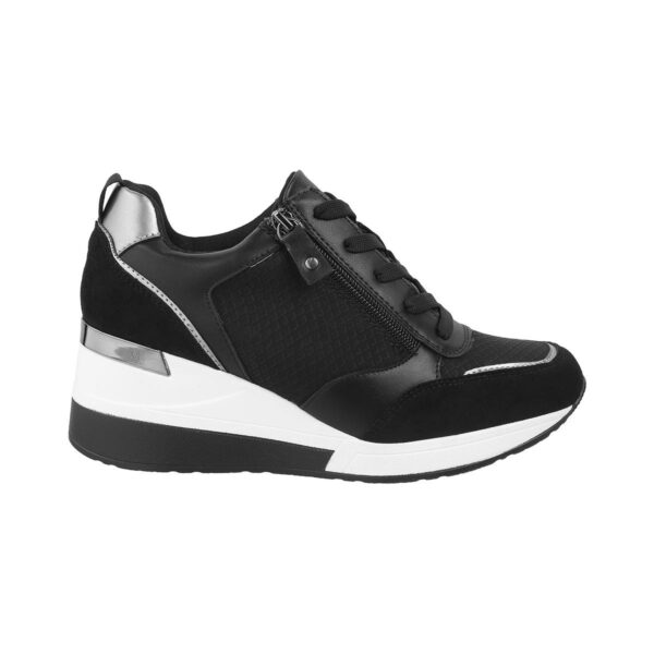 Women Black Sports Sneakers - Image 2