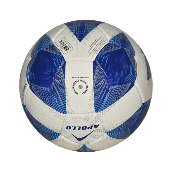 Apollo Futsal Football – Hand Stitched – White/Blue Size 4 – Model No. 24165-4315-0915 - Image 3